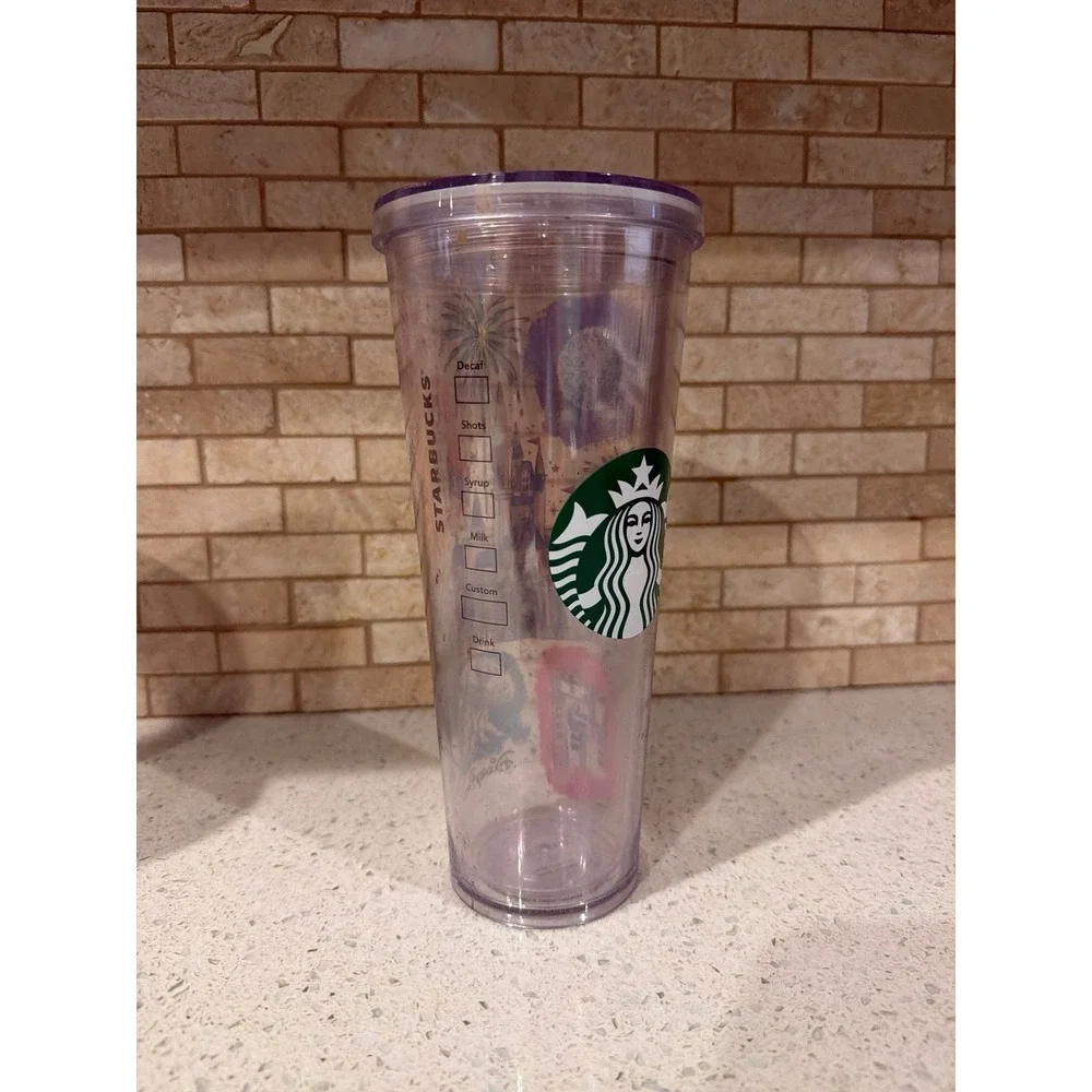 Disney Parks Starbucks Travel Tumbler Set Castle EPCOT Magic Kingdom Animal King